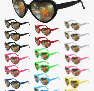 Heart Shaped Sunglasses - Diffraction